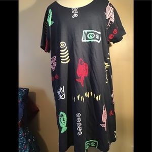 Women’s size XL  NWT cute short sleeve summer dress/gown /swimsuit cover up